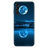 Senada Samsung Galaxy A25 İle Uyumlu Kılıf Silikon Desenli Resimli Kapak Dolunay Deniz