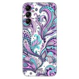 Senada Samsung Galaxy A25 İle Uyumlu Kılıf Silikon Desenli Resimli Kapak Mavi Mandala