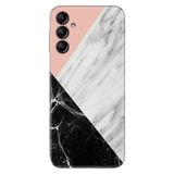 Senada Samsung Galaxy A25 İle Uyumlu Kılıf Silikon Desenli Resimli Kapak Siyah Pembe Beyaz Mermer