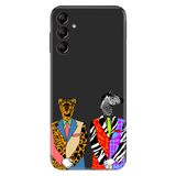 Senada Samsung Galaxy A25 İle Uyumlu Kılıf Silikon Desenli Resimli Kapak Zebra Kaplan Retro