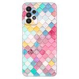Senada Samsung Galaxy A33 İle Uyumlu Kılıf 0.4 Mm Uyumlu Lazer Kesim Silikon Kapak Renkli Çatı