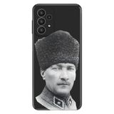 Senada Samsung Galaxy A33 İle Uyumlu Kılıf 0.4Mm Lazer Kesim Silikon Kapak Atatürk Paşa