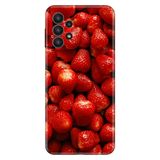 Senada Samsung Galaxy A33 İle Uyumlu Kılıf 0.4Mm Lazer Kesim Silikon Kapak Çilekler