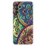 Senada Samsung Galaxy A33 İle Uyumlu Kılıf 0.4Mm Lazer Kesim Silikon Kapak Color Mandala Uyumlu