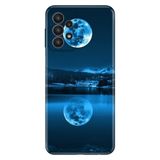 Senada Samsung Galaxy A33 İle Uyumlu Kılıf 0.4Mm Lazer Kesim Silikon Kapak Dolunay Deniz,Color1510