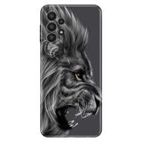 Senada Samsung Galaxy A33 İle Uyumlu Kılıf 0.4Mm Lazer Kesim Silikon Kapak Kara Aslan Uyumlu