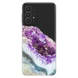Senada Samsung Galaxy A33 İle Uyumlu Kılıf 0.4Mm Lazer Kesim Silikon Kapak Kristal Ametist