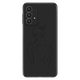 Senada Samsung Galaxy A33 İle Uyumlu Kılıf 0.4Mm Lazer Kesim Silikon Kapak Minimal Karakter