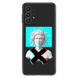 Senada Samsung Galaxy A33 İle Uyumlu Kılıf 0.4Mm Lazer Kesim Silikon Kapak Mix Heykel