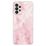 Senada Samsung Galaxy A33 İle Uyumlu Kılıf 0.4Mm Lazer Kesim Silikon Kapak Pembe Tüy