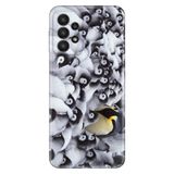 Senada Samsung Galaxy A33 İle Uyumlu Kılıf 0.4Mm Lazer Kesim Silikon Kapak Penguenler