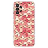 Senada Samsung Galaxy A33 İle Uyumlu Kılıf 0.4Mm Lazer Kesim Silikon Kapak Pink Mozaic