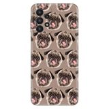 Senada Samsung Galaxy A33 İle Uyumlu Kılıf 0.4Mm Lazer Kesim Silikon Kapak Pug Pug Köpek