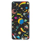 Senada Samsung Galaxy A33 İle Uyumlu Kılıf 0.4Mm Lazer Kesim Silikon Kapak Renkli Uzay Uyumlu