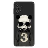 Senada Samsung Galaxy A33 İle Uyumlu Kılıf 0.4Mm Lazer Kesim Silikon Kapak Skull Panda