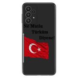 Senada Samsung Galaxy A33 İle Uyumlu Kılıf 0.4Mm Lazer Kesim Silikon Kapak Türk