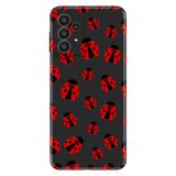 Senada Samsung Galaxy A33 İle Uyumlu Kılıf 0.4Mm Lazer Kesim Silikon Kapak Uğur Böceği Uyumlu