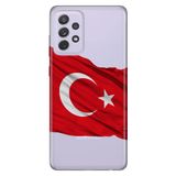 Senada Samsung Galaxy A33 Uyumlu 5G İle Uyumlu Kılıf Tioserisi Silikon Kapak Al Bayrak