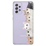 Senada Samsung Galaxy A33 Uyumlu 5G İle Uyumlu Kılıf Tioserisi Silikon Kapak Pisi Pisi Kedi
