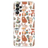 Senada Samsung Galaxy A33 Uyumlu İle Uyumlu Kılıf 0.4Mm Lazer Kesim Silikon Kapak Bird Colony