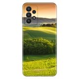 Senada Samsung Galaxy A33 Uyumlu İle Uyumlu Kılıf 0.4Mm Lazer Kesim Silikon Kapak Yeşil Doğa