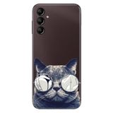 Senada Samsung Galaxy A34 İle Uyumlu Kılıf Silikon Desenli Resimli Kapak Cix Kedi