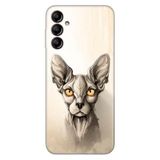 Senada Samsung Galaxy A34 İle Uyumlu Kılıf Silikon Desenli Resimli Kapak Sfenks Kedi