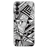 Senada Samsung Galaxy A34 İle Uyumlu Kılıf Silikon Desenli Resimli Kapak Siyah/Beyaz