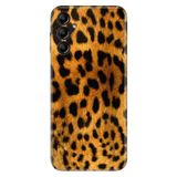 Senada Samsung Galaxy A35 İle Uyumlu Kılıf Silikon Desenli Resimli Kapak Leopar Kürk