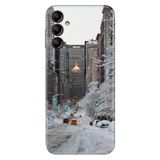 Senada Samsung Galaxy A35 İle Uyumlu Kılıf Silikon Desenli Resimli Kapak Winter New York