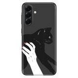 Senada Samsung Galaxy A36 6.7" İle Uyumlu Kılıf Desenli Sm-A366B Silikon Kapak Sanat Kedi