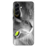 Senada Samsung Galaxy A36 6.7" İle Uyumlu Kılıf Desenli Sm-A366B Silikon Kapak Sarı Göz Kedi