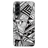 Senada Samsung Galaxy A36 6.7" İle Uyumlu Kılıf Desenli Sm-A366B Silikon Kapak Siyah/Beyaz
