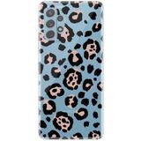 Senada Samsung Galaxy A52 İle Uyumlu Kılıf Desenli Kapak - Leopar