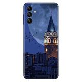 Senada Samsung Galaxy A54 ile Uyumlu Kılıf Resimli Desenli Silikon Galata Moon
