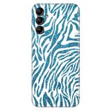 Senada Samsung Galaxy A54 İle Uyumlu Kılıf Silikon Desenli Resimli Kapak Parıldayan Zebra