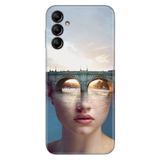 Senada Samsung Galaxy A54 İle Uyumlu Kılıf Silikon Desenli Resimli Kapak Sanatsal