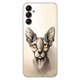 Senada Samsung Galaxy A54 İle Uyumlu Kılıf Silikon Desenli Resimli Kapak Sfenks Kedi