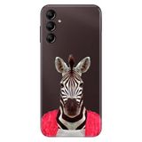 Senada Samsung Galaxy A54 İle Uyumlu Kılıf Silikon Desenli Resimli Kapak Şirin Zebra