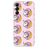 Senada Samsung Galaxy A54 İle Uyumlu Kılıf Silikon Desenli Resimli Kapak Unicorn Donut