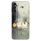 Senada Samsung Galaxy A54 İle Uyumlu Kılıf Silikon Desenli Resimli Kapak Yağmurlu Bir Akşam