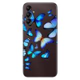 Senada Samsung Galaxy A54 İle Uyumlu Kılıf Silikon Desenli Resimli Uv Kapak 2D Kelebekler
