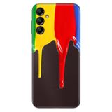 Senada Samsung Galaxy A54 İle Uyumlu Kılıf Silikon Desenli Resimli Uv Kapak Akan Boya