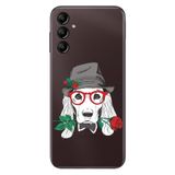 Senada Samsung Galaxy A54 İle Uyumlu Kılıf Silikon Desenli Resimli Uv Kapak Aşk Köpeği