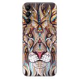 Senada Samsung Galaxy A54 İle Uyumlu Kılıf Silikon Desenli Resimli Uv Kapak Aslan Mandala