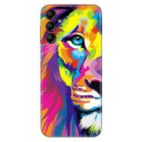 Senada Samsung Galaxy A54 İle Uyumlu Kılıf Silikon Desenli Resimli Uv Kapak Aslan Sanat