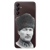 Senada Samsung Galaxy A54 İle Uyumlu Kılıf Silikon Desenli Resimli Uv Kapak Atatürk Paşa