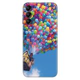 Senada Samsung Galaxy A54 İle Uyumlu Kılıf Silikon Desenli Resimli Uv Kapak Balonlu Ev
