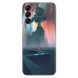 Senada Samsung Galaxy A54 İle Uyumlu Kılıf Silikon Desenli Resimli Uv Kapak Big Tree