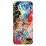 Senada Samsung Galaxy A54 İle Uyumlu Kılıf Silikon Desenli Resimli Uv Kapak Boyaların Dansı